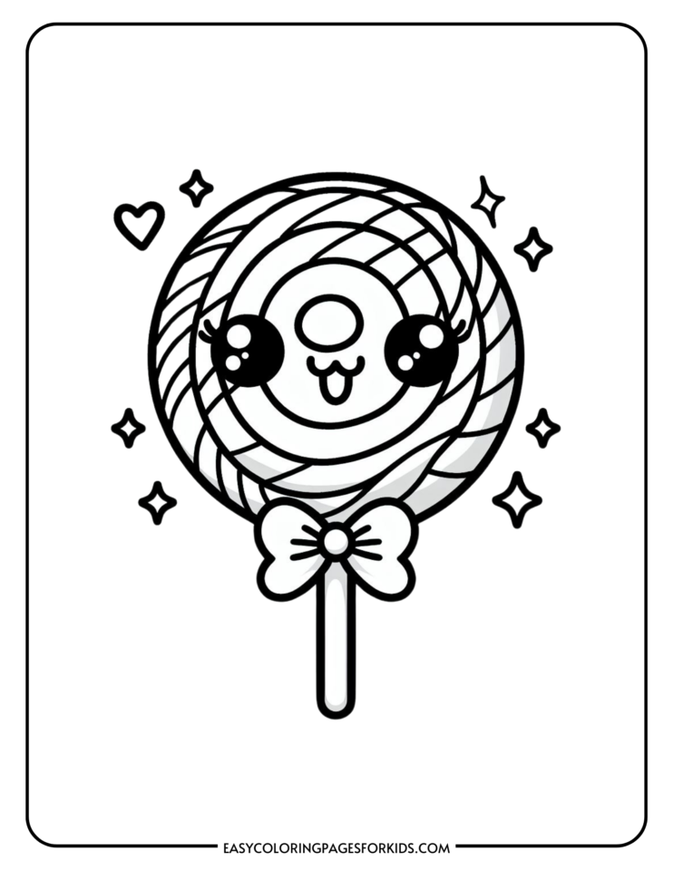 Free Printable Lollipop Coloring Pages (4 PDF Pages) - Easy Coloring ...