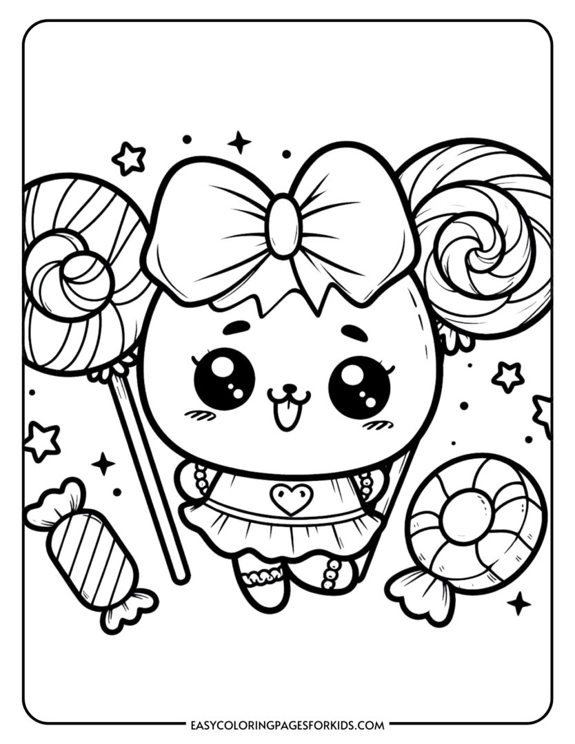 Free Printable Candy Coloring Pages from Easy Coloring Pages