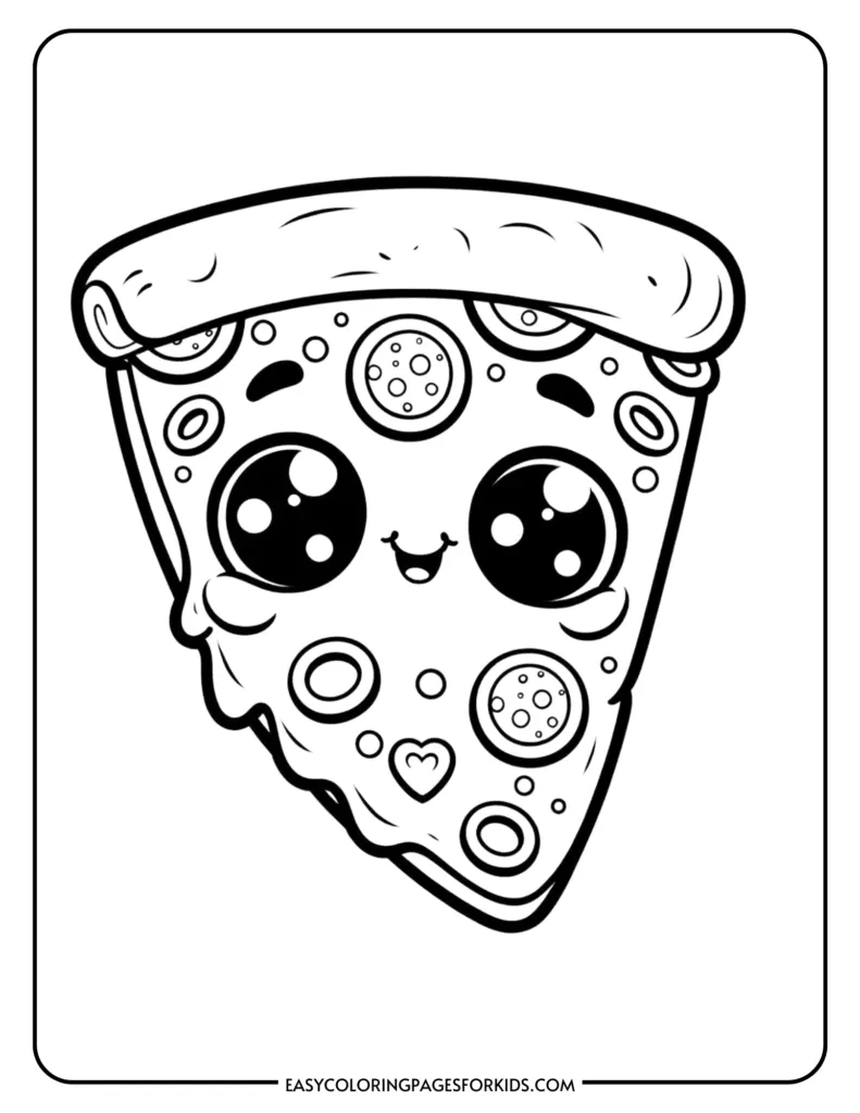 pizza coloring pages