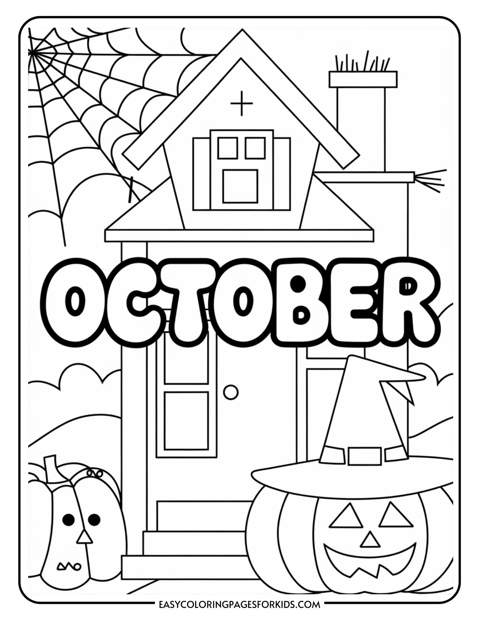 October Coloring Pages for Kids and Adults (Free Printable Pages