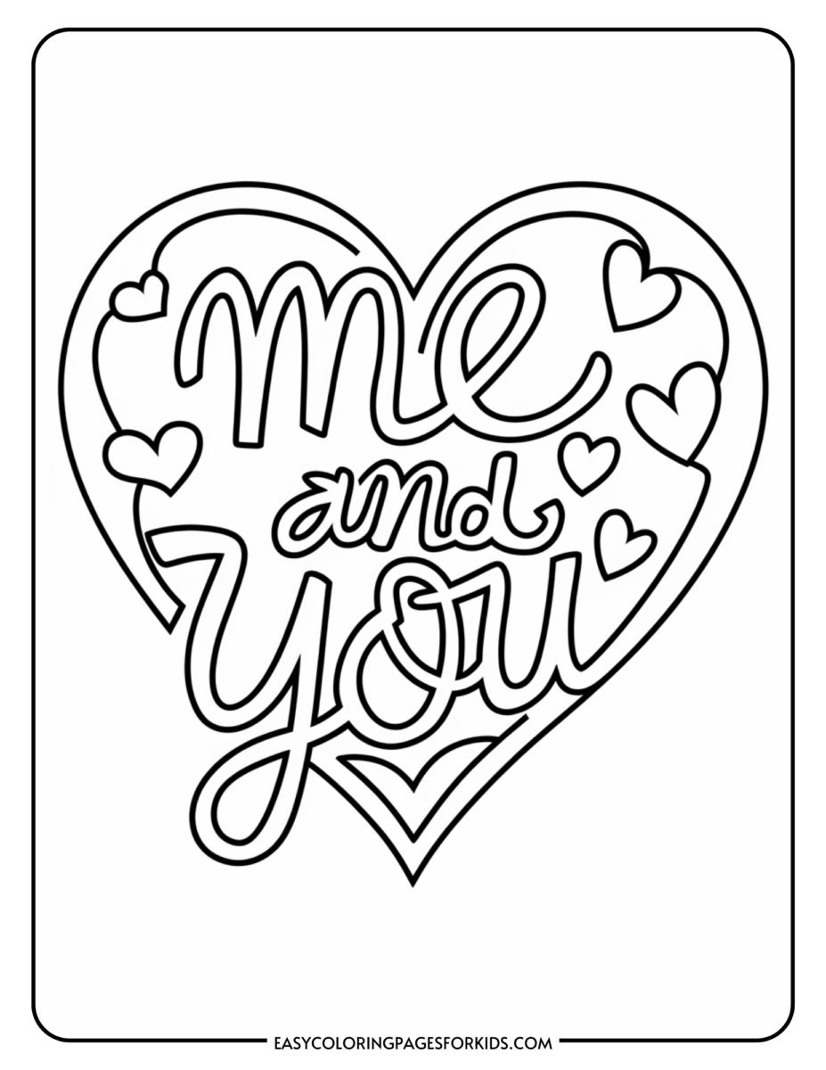 Cute Love Coloring Pages (9 Free Printable Pages) - Easy Coloring Pages ...