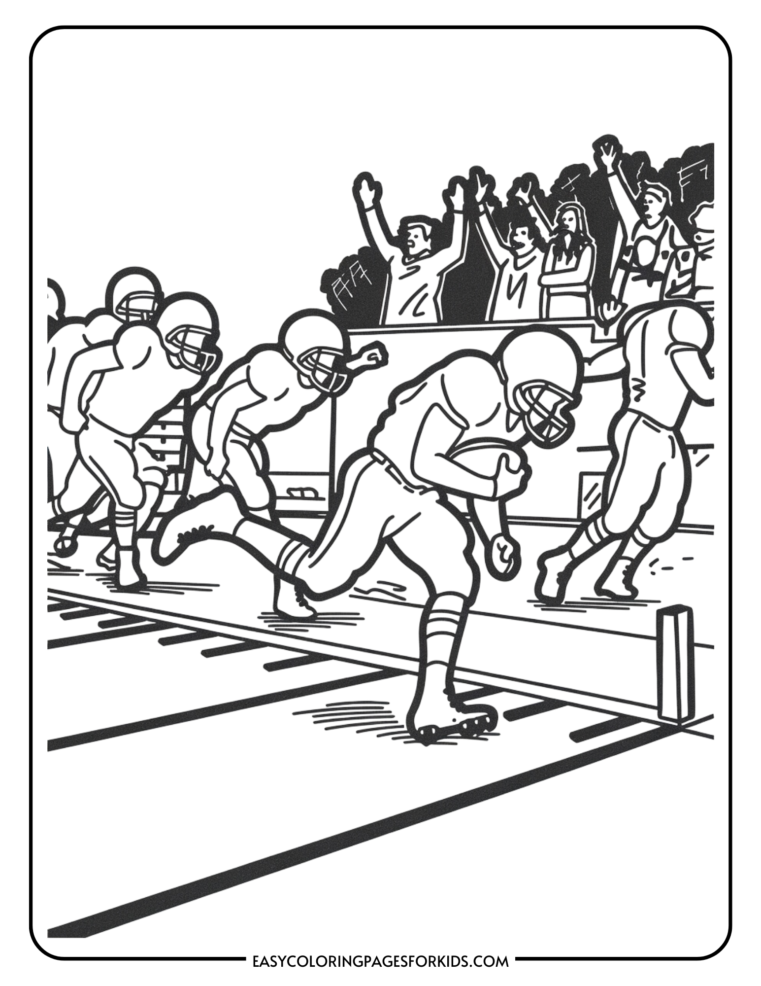Football Game Coloring Pages 6 - Football Game Coloring Pages 3