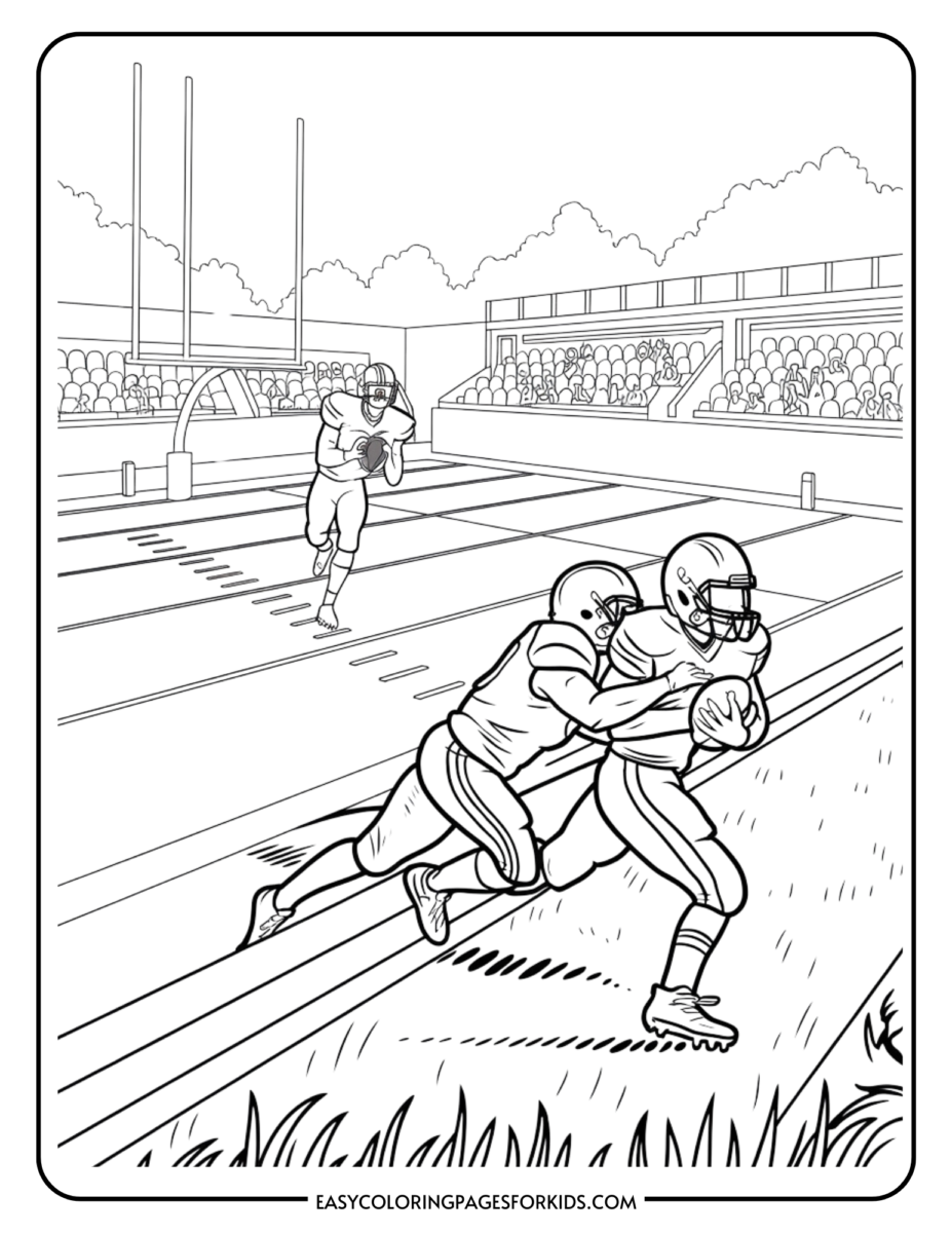 Football Game Coloring Pages 6 - Football Game Coloring Pages 5 927x1200