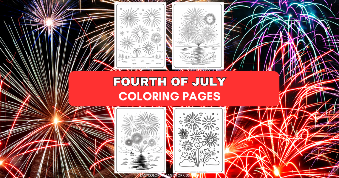 Fireworks Coloring Pages (5 Free Printable Pages) - Easy Coloring Pages ...
