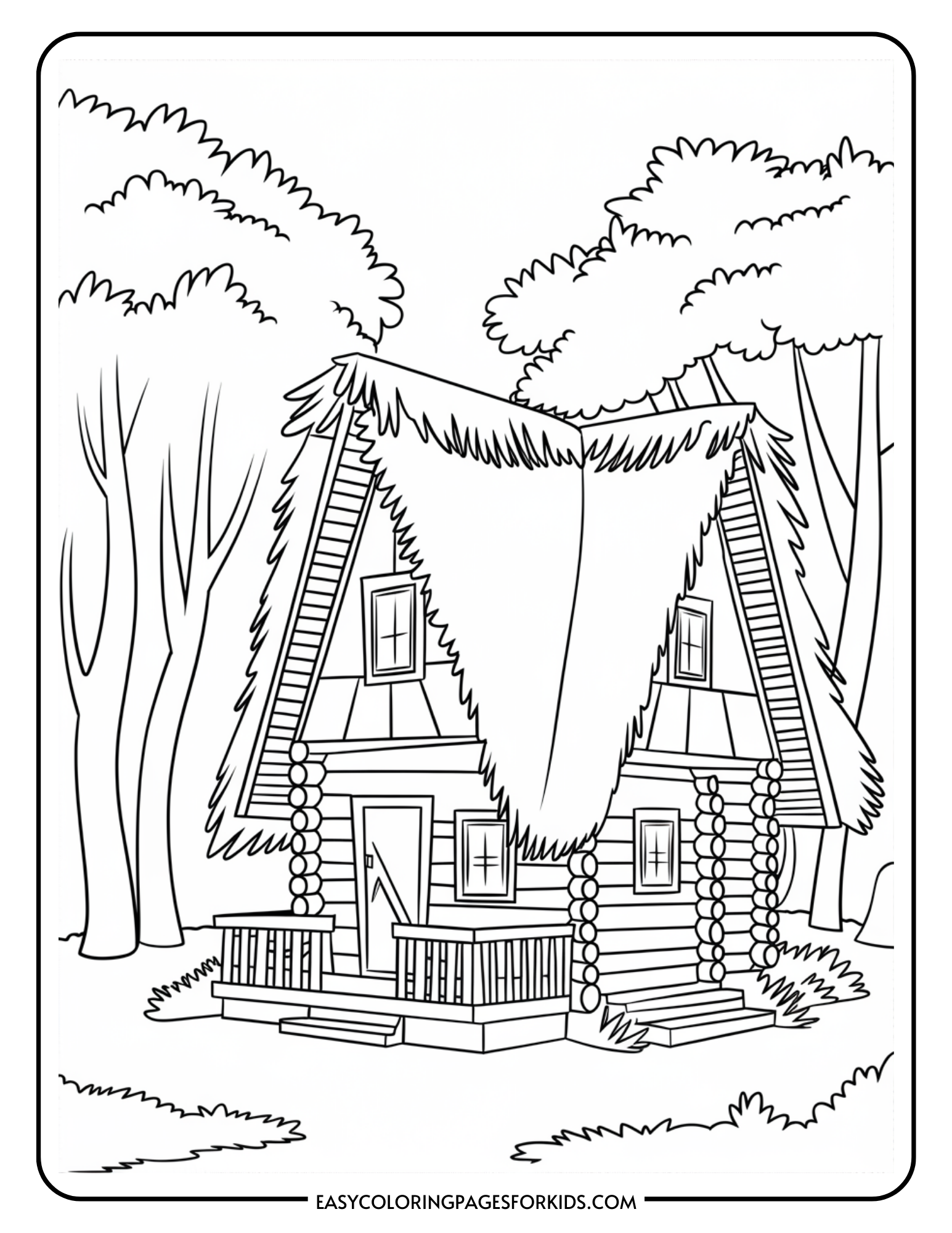Cabin Coloring Pages 8 Free Printable Pages Easy Coloring Pages For cabin-coloring-pages-8-free-printable-pages-easy-coloring-pages-for