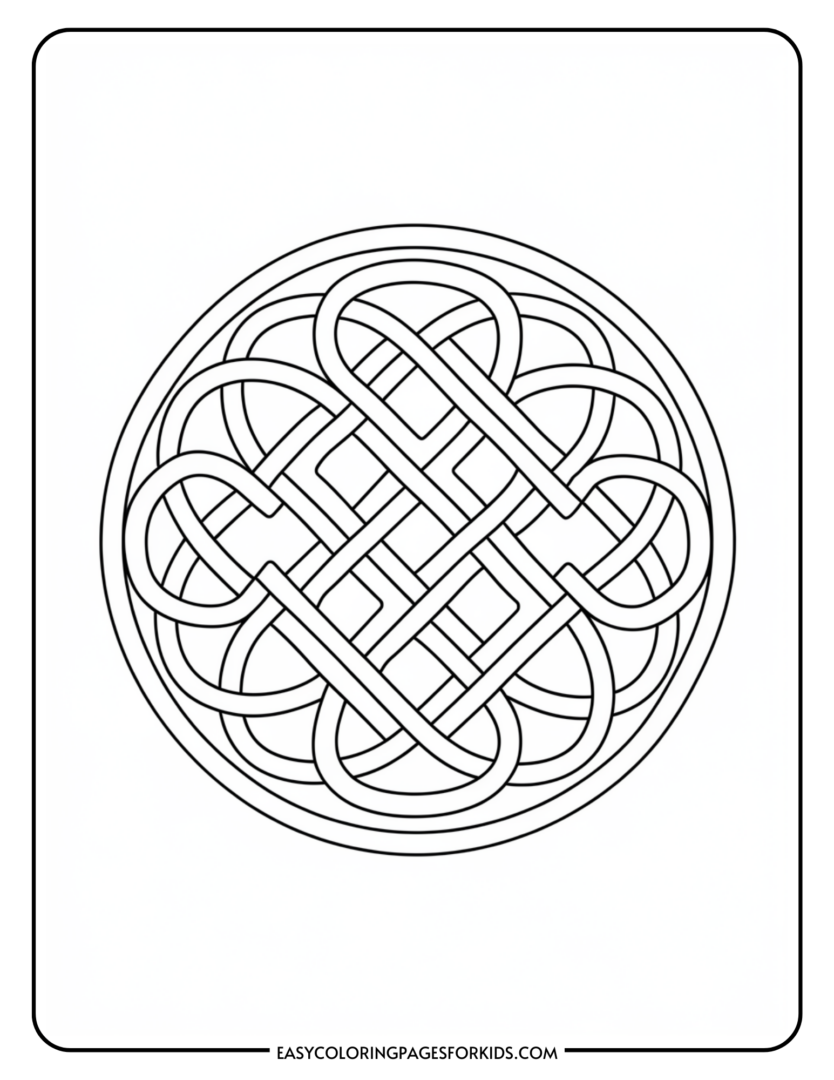 Printable Celtic Knot Coloring Pages (10 Free PDF Pages) - Easy ...