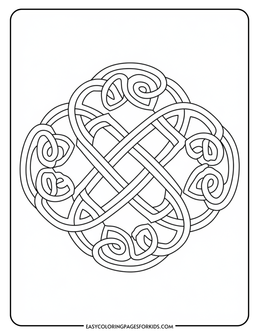 Printable Celtic Knot Coloring Pages (10 Free PDF Pages) - Easy ...