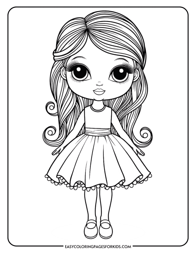 Free Girl Coloring Pages (15 Free Printable PDF Pages) - Easy Coloring ...