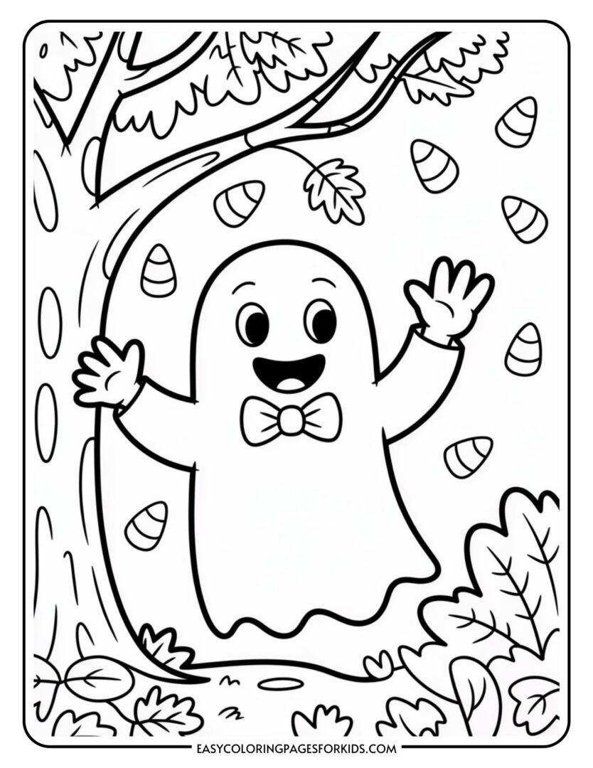 Spooky Cute Halloween Coloring Pages for Kids (7 Printables) - Easy ...