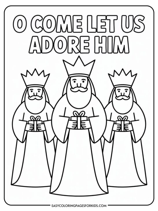 Christian Christmas Coloring Pages (11 Sheets To Color)