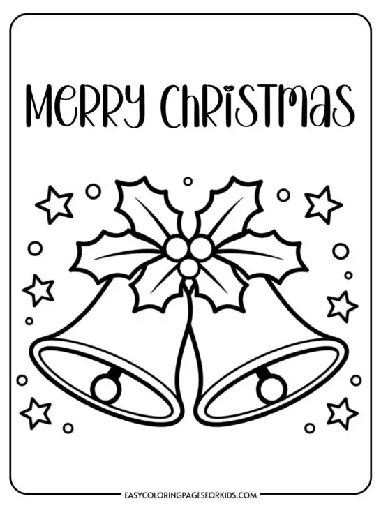 Christmas Bells Coloring Pages (8 Printable Pages)