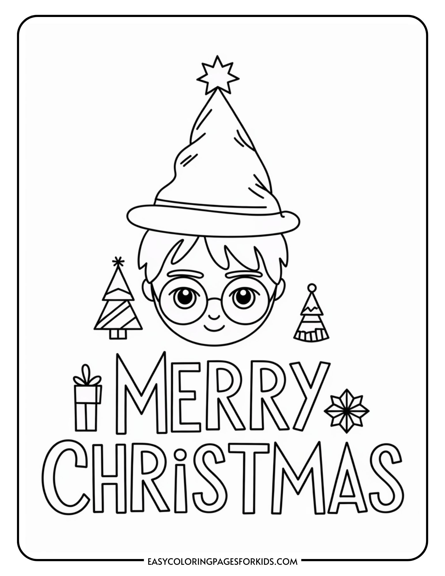 Harry Potter Christmas Coloring Pages (13 Pages To Print) - Easy ...