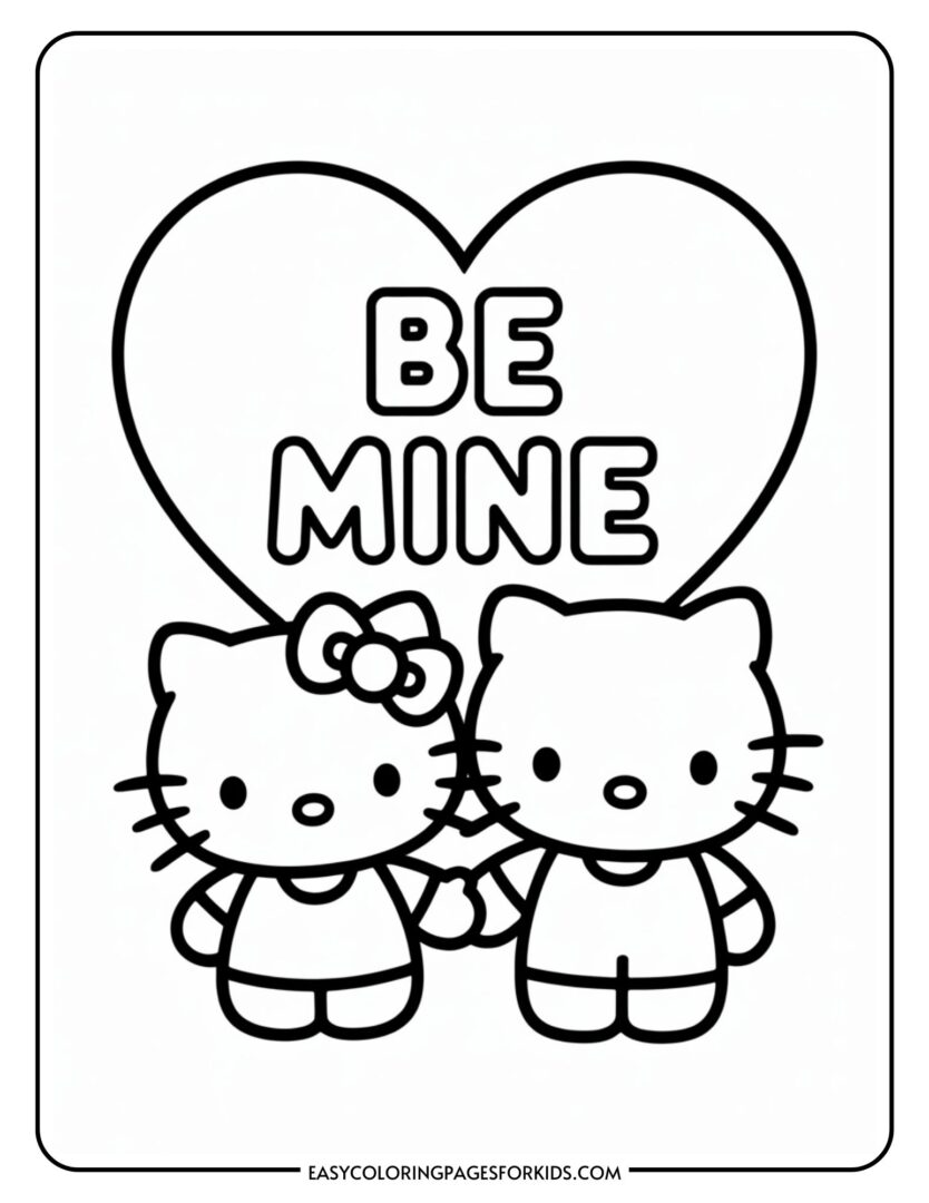 Sanrio Valentines Day Coloring Pages (7 Printable Pages) - Easy ...