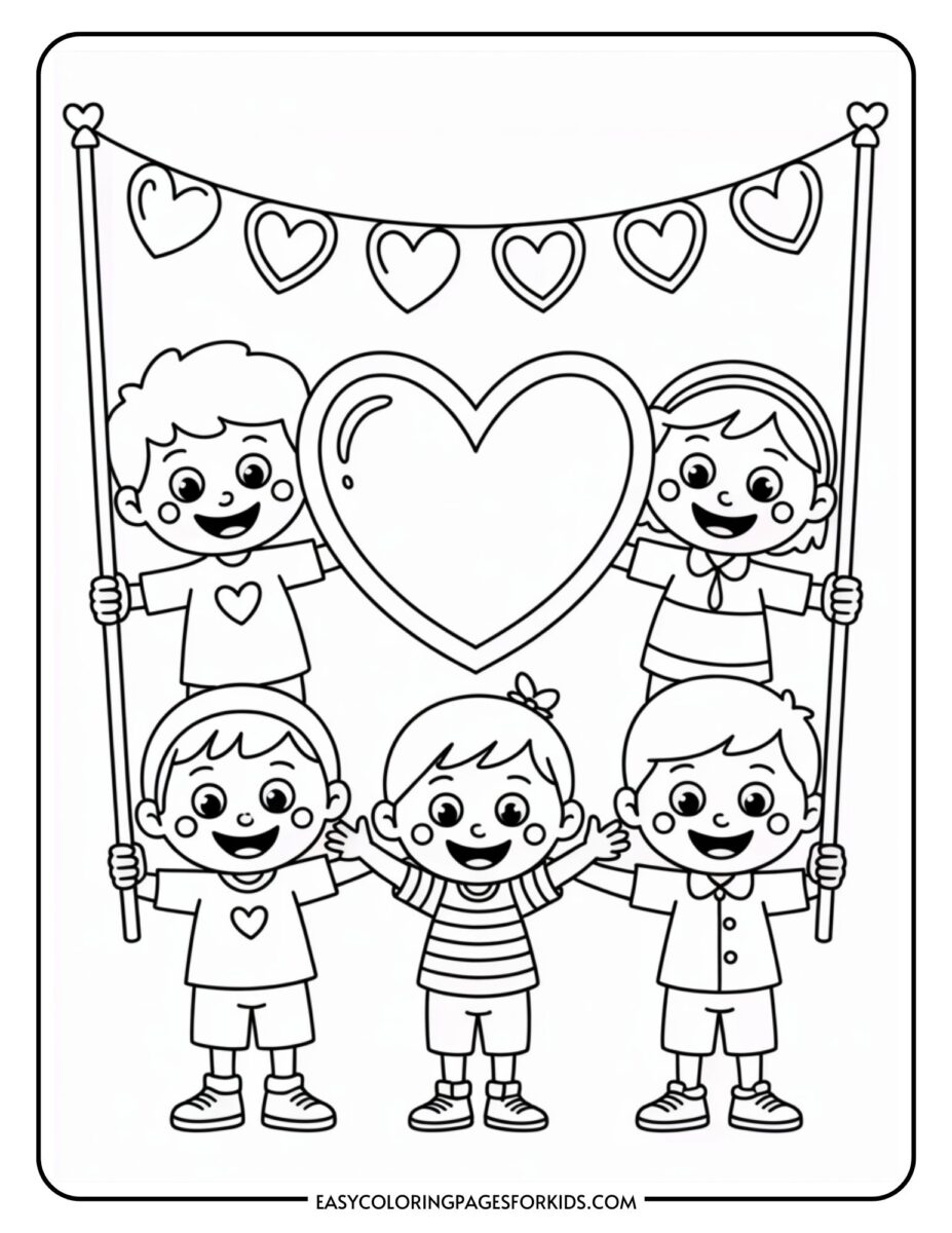 Valentines Day Coloring Pages For Kids (12 Pages To Color) - Easy ...