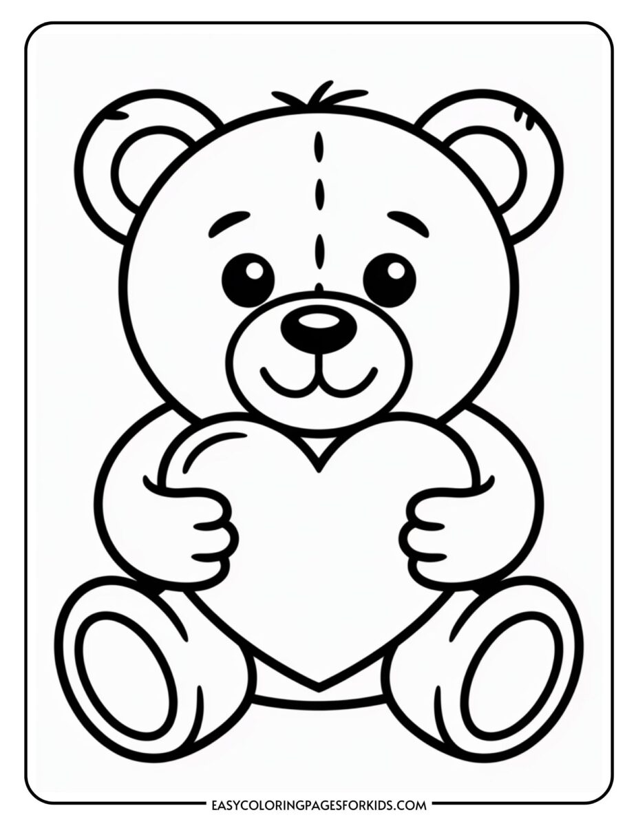 Valentines Day Coloring Pages For Kids (12 Pages To Color) - Easy ...