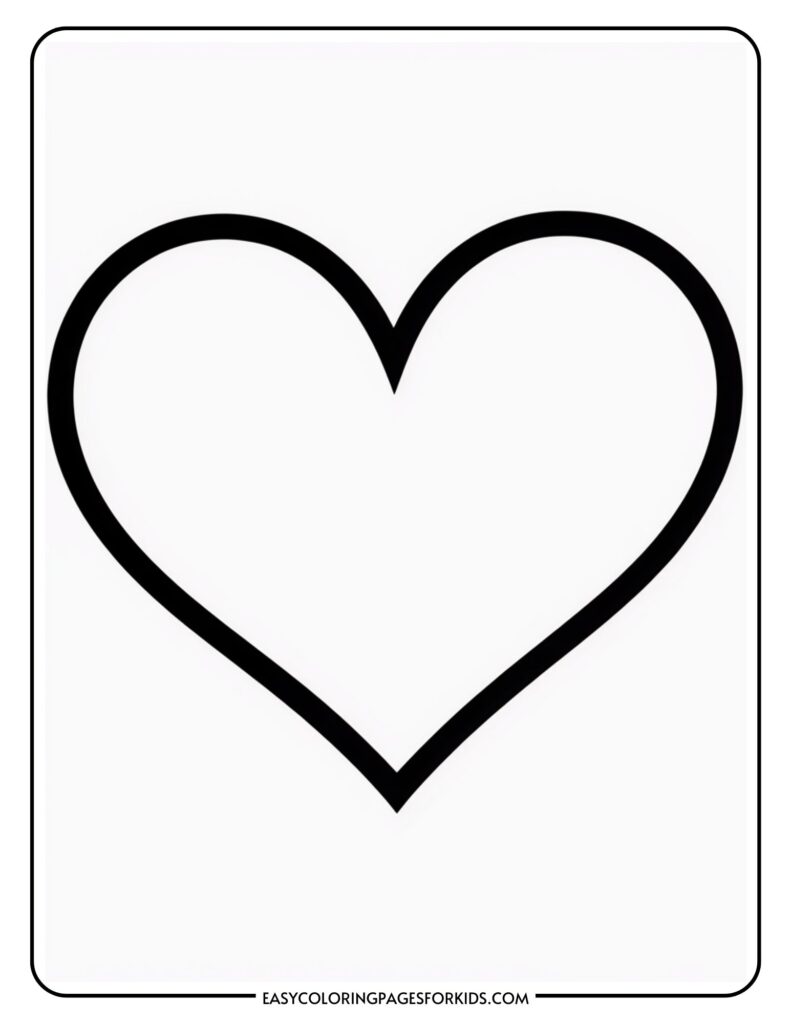 Simple black outline of a heart on a white background.