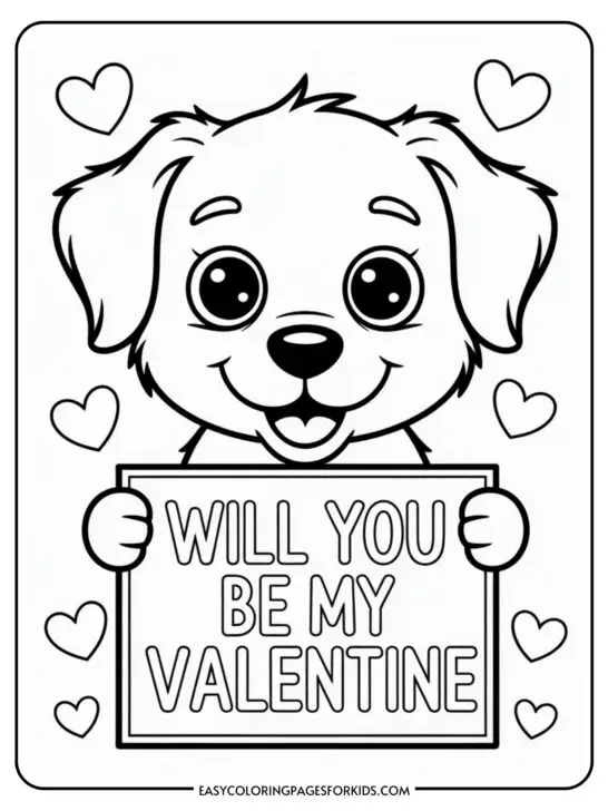 Will You Be My Valentine Coloring Pages (15 Pages To Color)