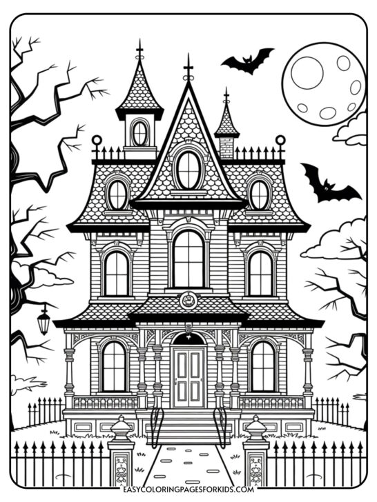 Halloween Coloring Pages For Adults (8 Printable Sheets)