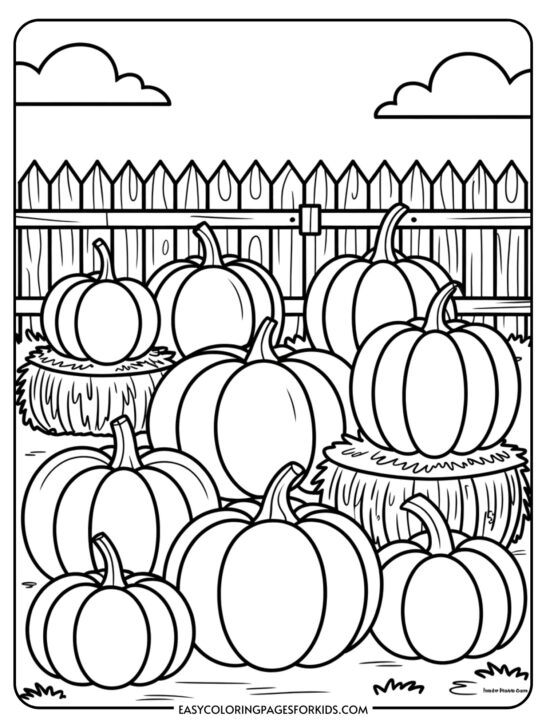 October Coloring Pages (7 Coloring Sheets)